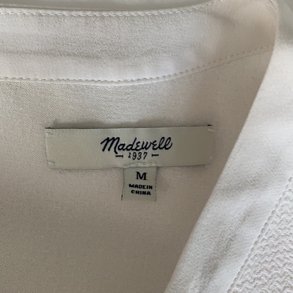 Madewell White Short Sleeve Pocket Tee - Picture 9 of 10